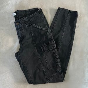 JCREW CARGO SKINNY BLACK PANTS